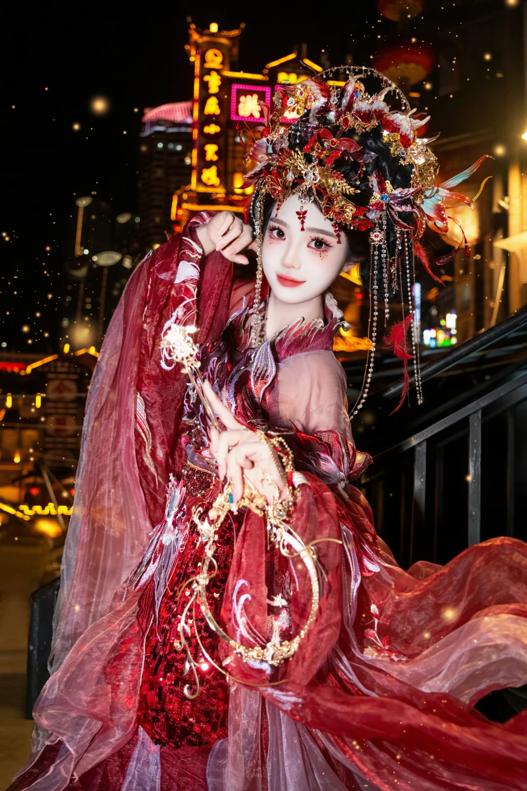 红锦鲤汉服写真太美啦🎭