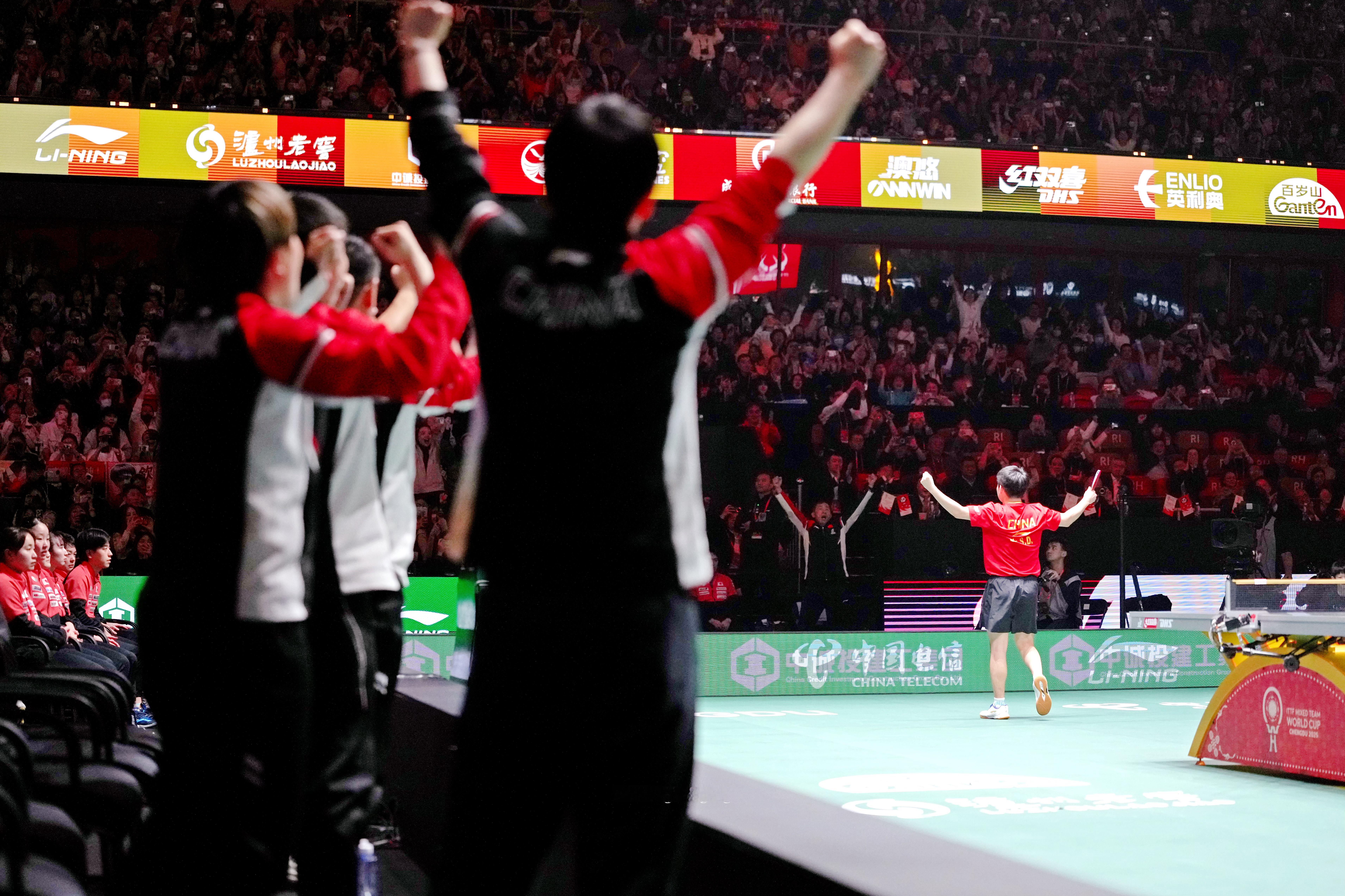 恭喜中国队！！！！！🏆2025成都混合团体世界杯