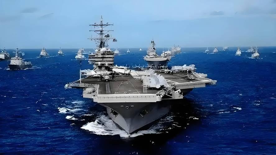 美国 航母带着日本军舰到中方家门口耀武扬威，大摇大摆开进 南海 开展联合军演，中