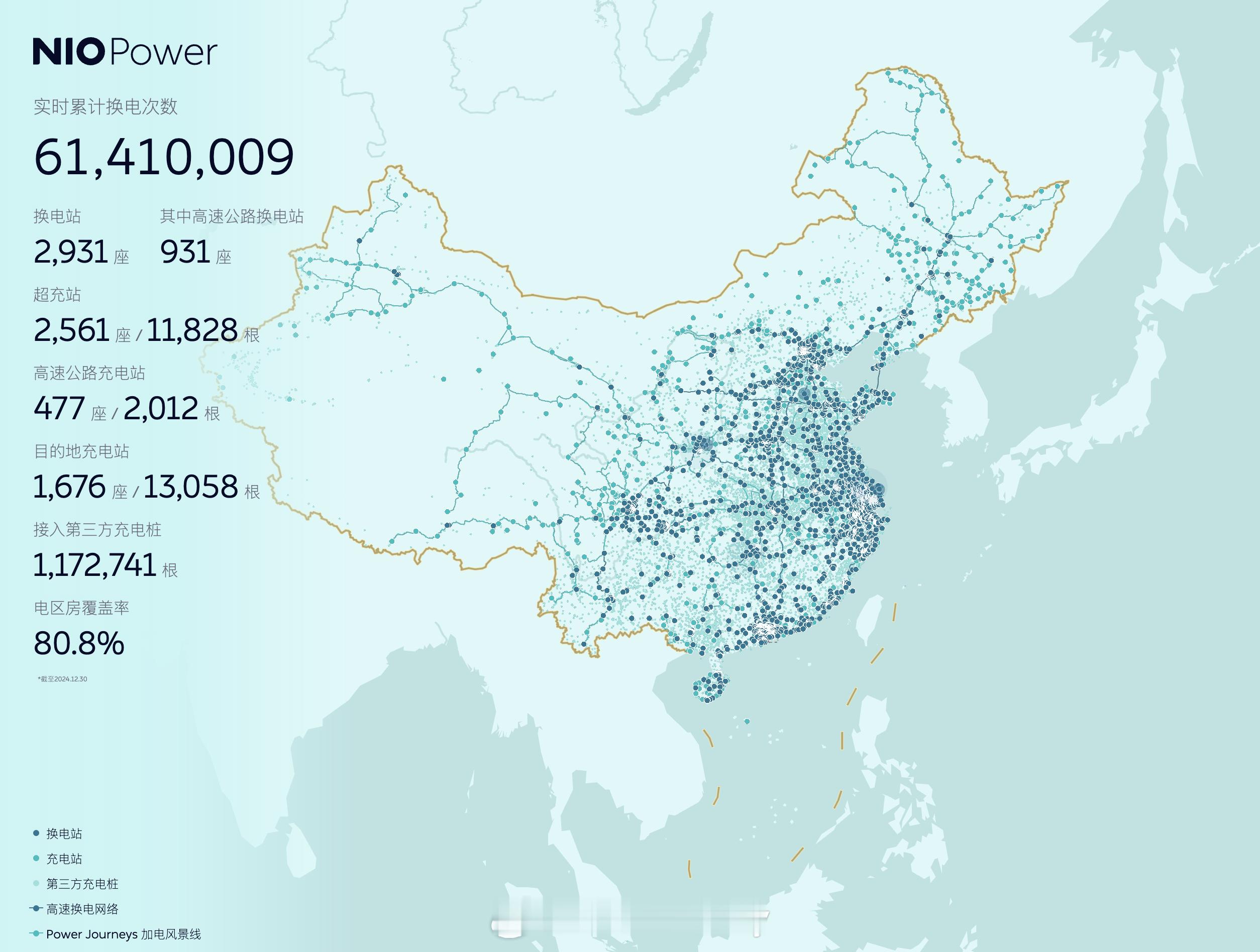 当前状态下换电大户又更新了一波数据近期蔚来换电站达到2900座胡勇累计换电超60