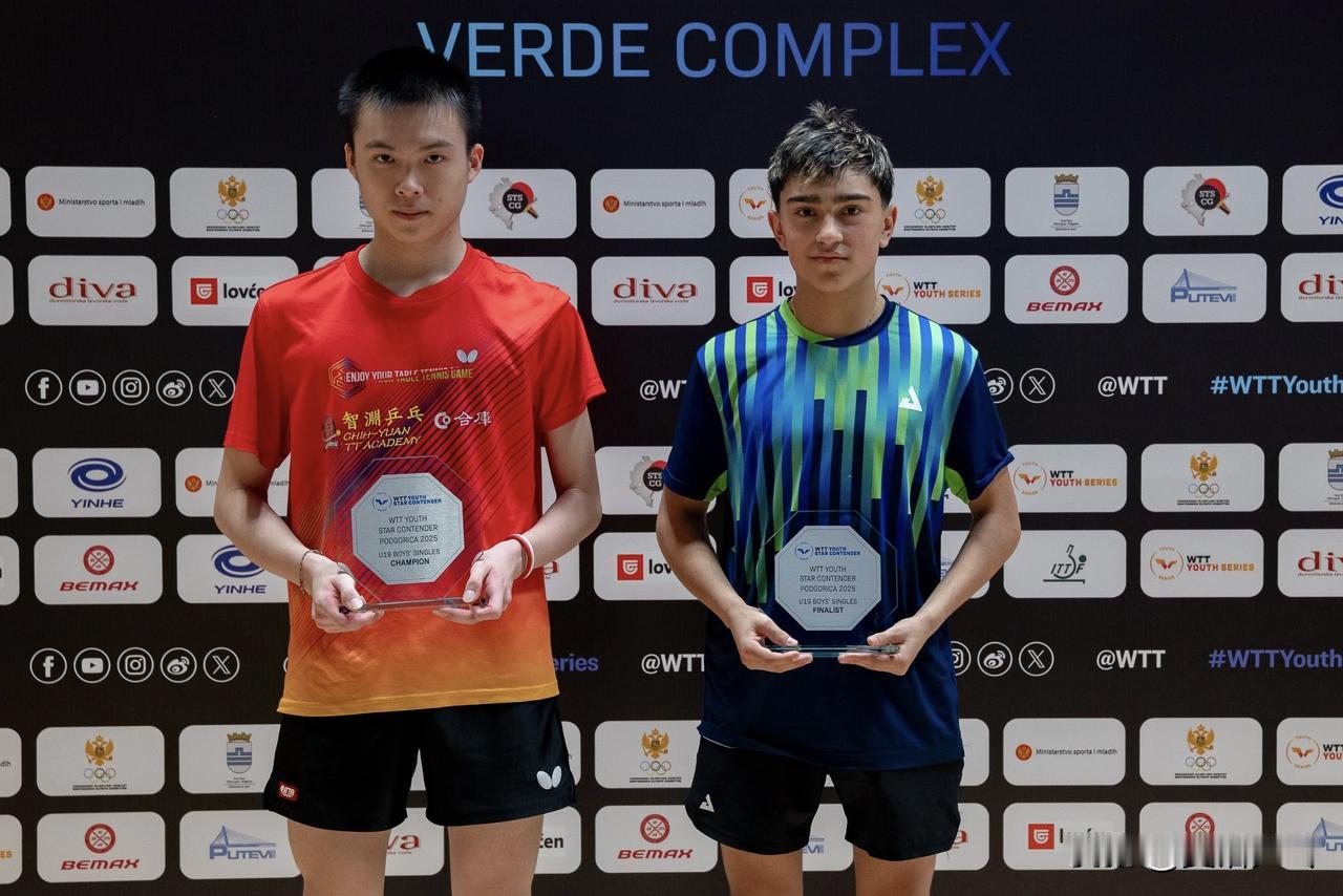 青少年球星赛波德戈里察站2025奖杯榜
【来源：WTT 2025.10.20】