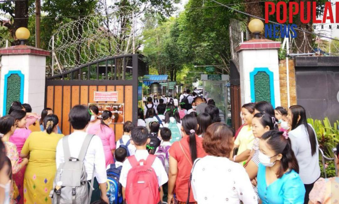 缅媒报道，2023－2024学年，基础教育班级，校内考年终升级考试将于2024年