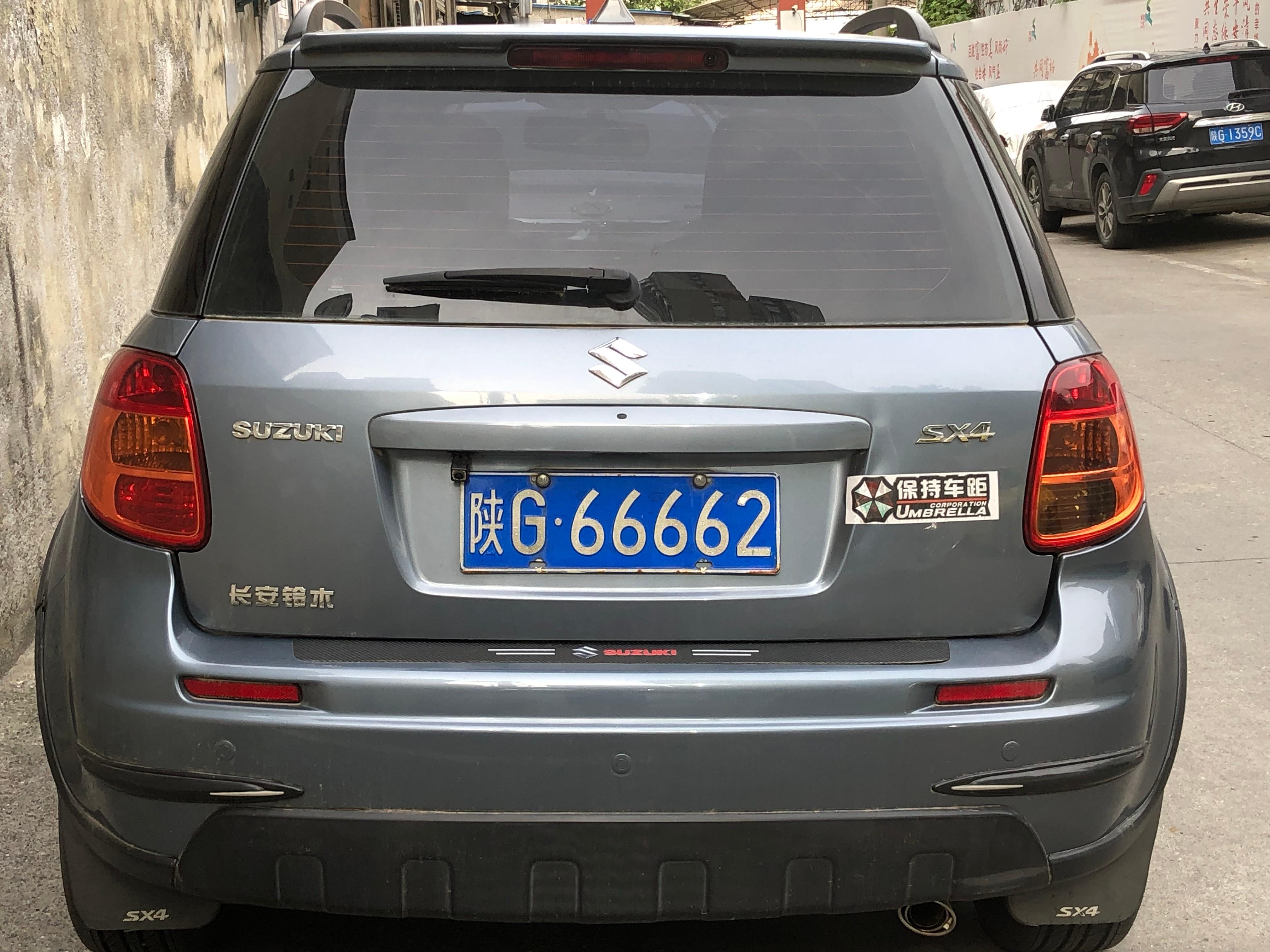 全球车牌 陕G66662铃木SX4 安康