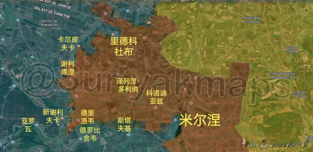 10月4日-5日俄乌最新战报（来源：Suriyak）：

1.顿涅茨克州北部前线