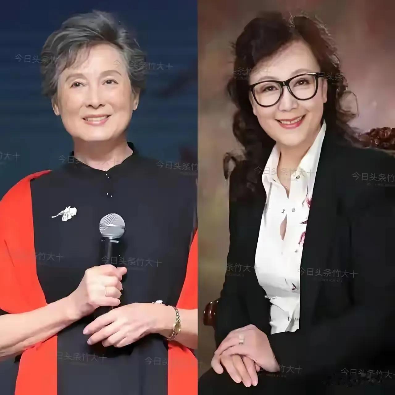 两位八十年代的老演员
戴眼镜的应该是赵静
旁边年长的是不是向梅啊？
年代久远记忆