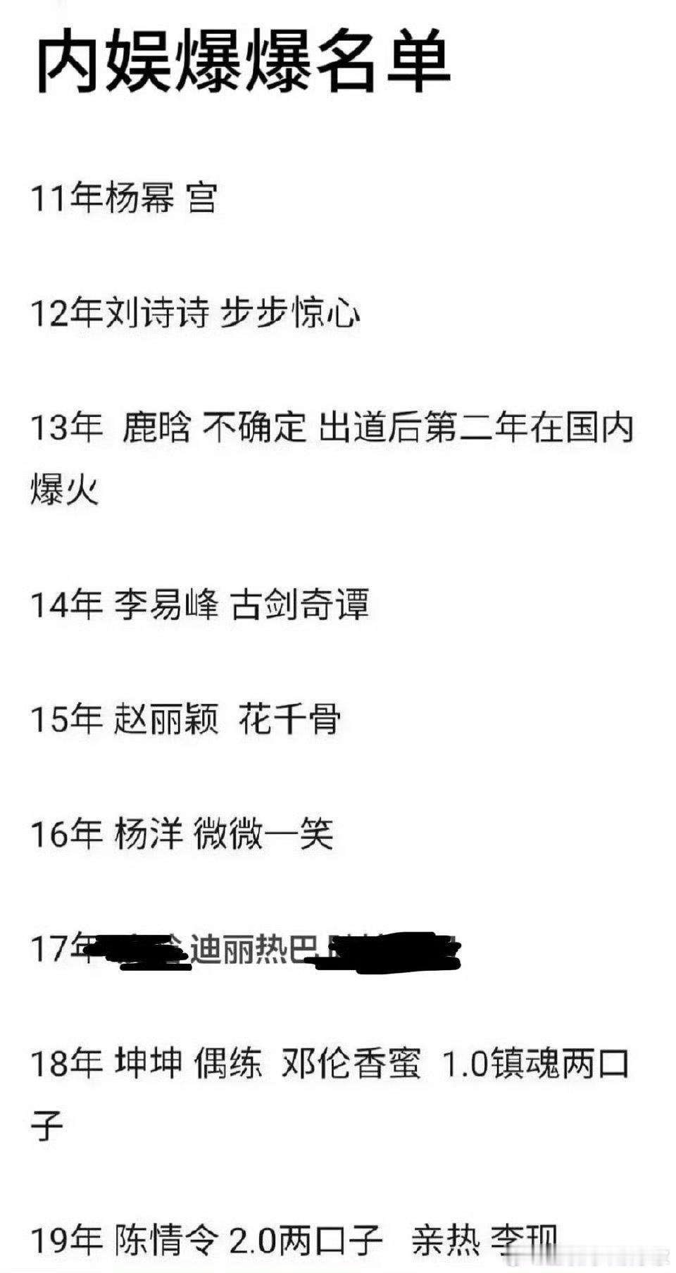 内娱近几年爆的人 ，2025年会有新的吗[吃瓜] 