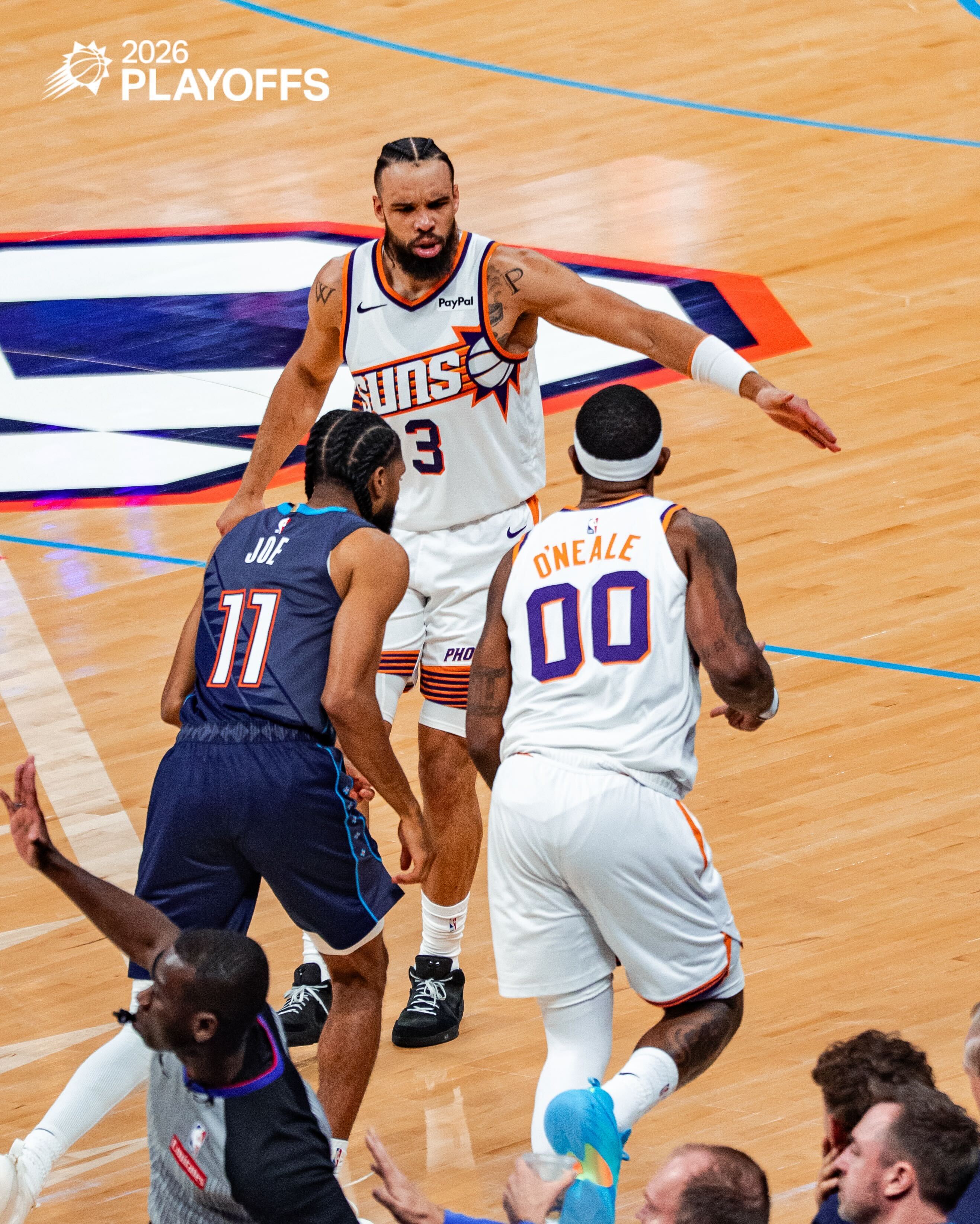 奥尼尔三分👌 3投3中，手感爆棚！！菲尼克斯太阳 ｜太阳vs雷霆