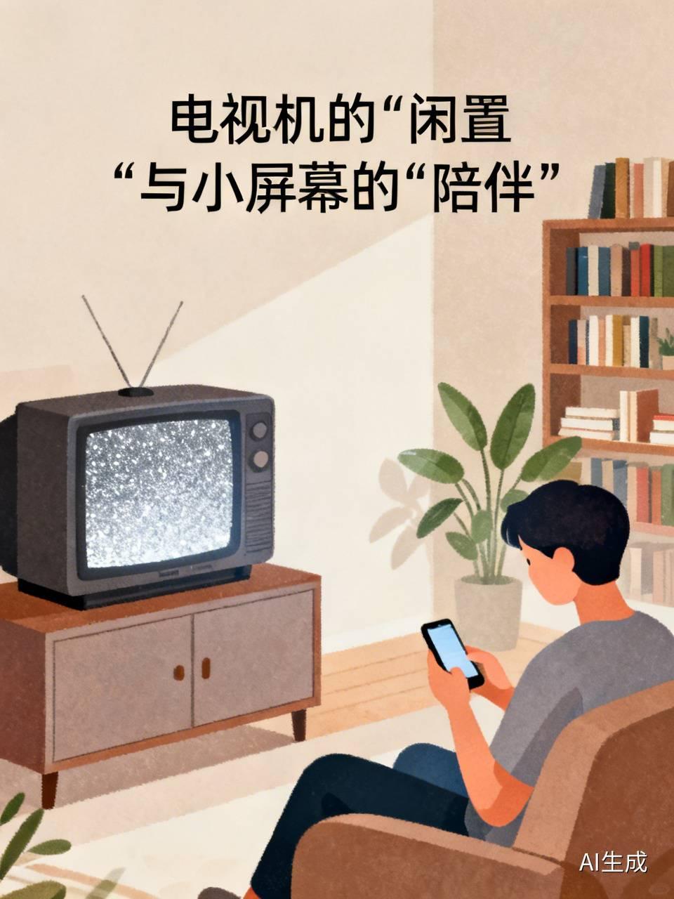 现在说电视机是个摆设，我还挺认同的。以前一家人围在电视机前看春晚、追电视剧，那是