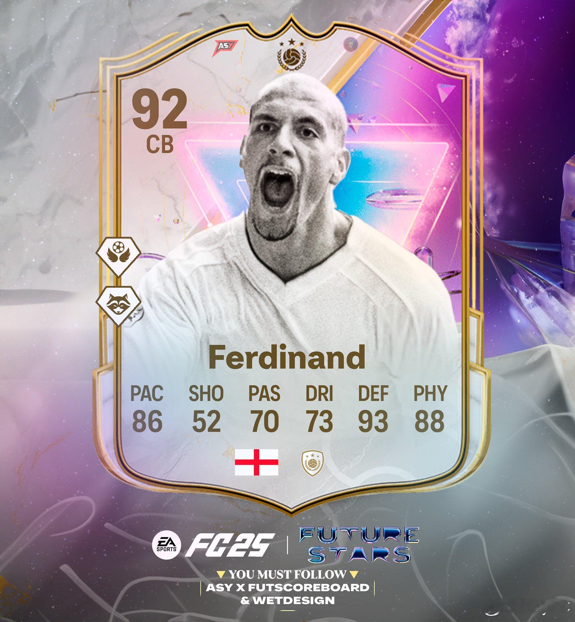 Future Stars未来之星传奇费迪南德的正式数据。金标空霸+预判。 