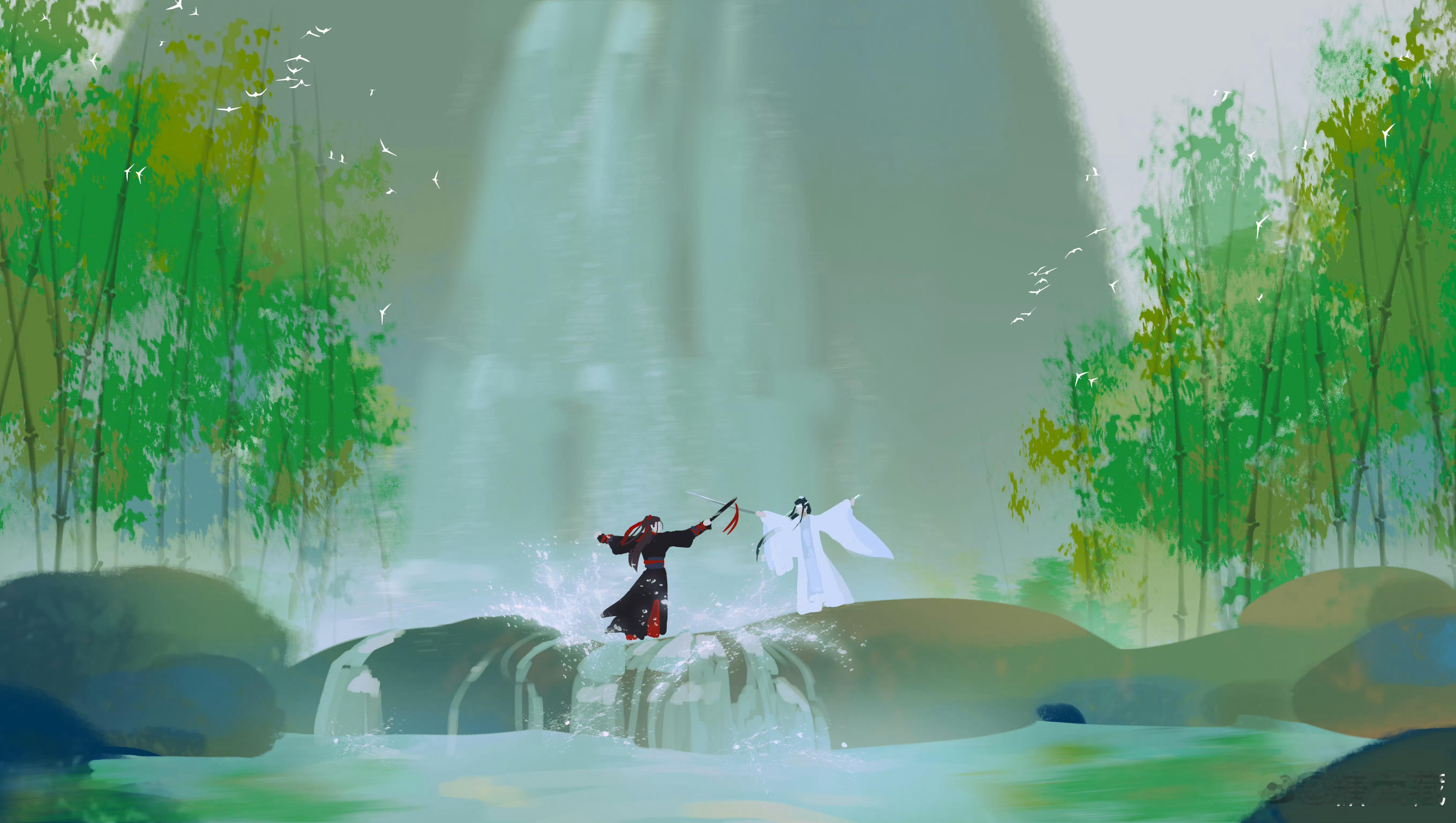 #陈情令##漫画# 太太画的忘羡，我圆满了！！[泪][泪] cr：糖六藏 ​​​