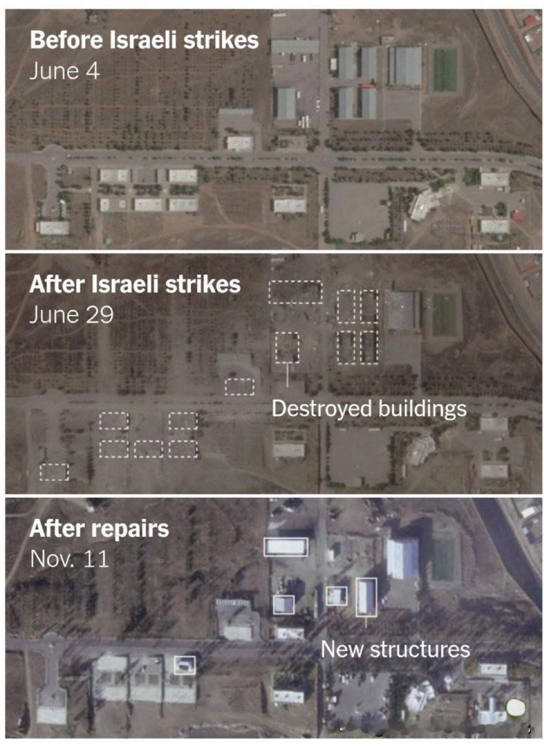 《纽约时报》报道：伊朗已迅速重建在六月战争中被以色列袭击的导弹计划设施，包括建造