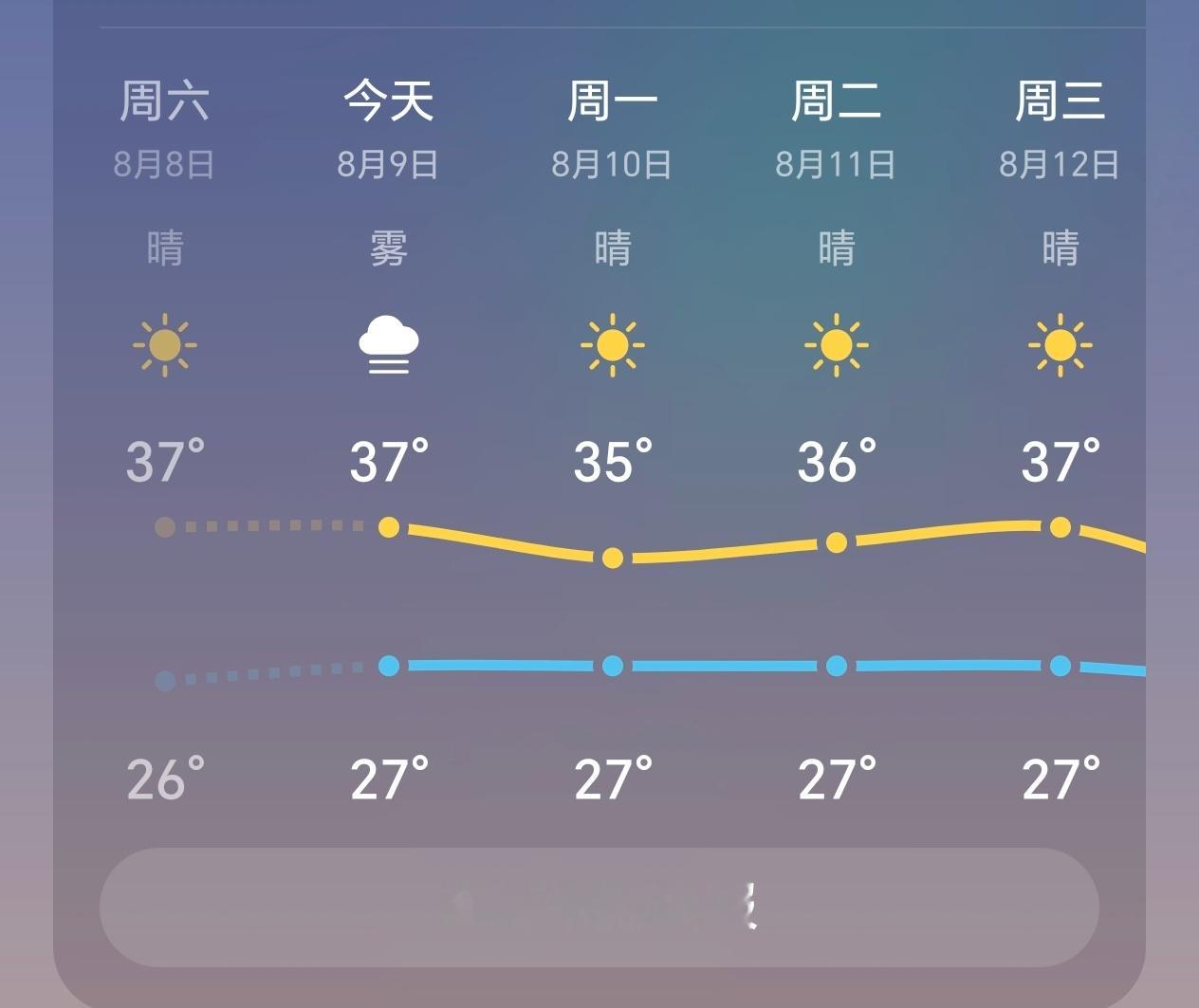 对立秋一点实感都没有 