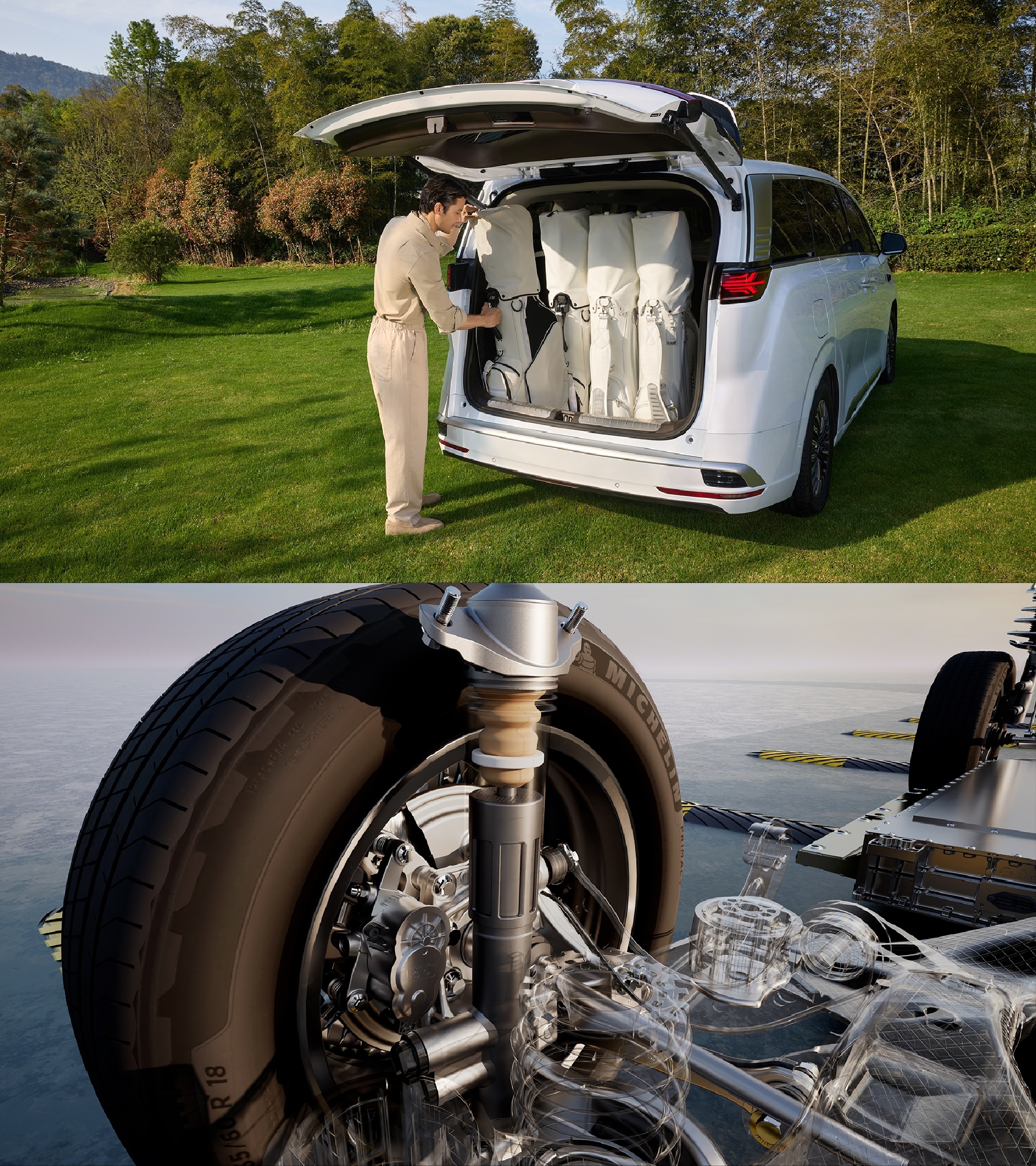 4月27日，第二代腾势D9正式上市，推出3款插混版、3款纯电版车型，官方指导价3