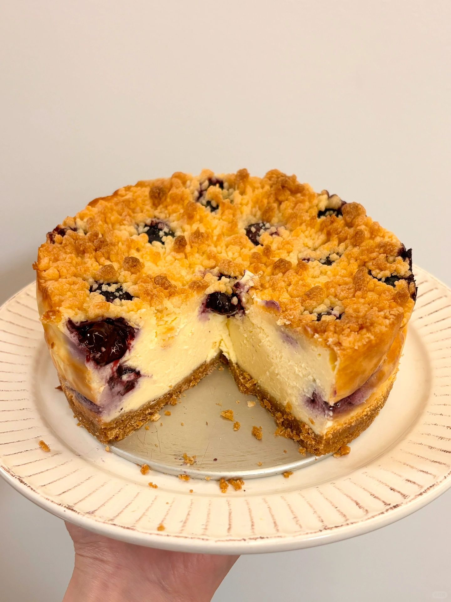 蓝莓奶酥芝士蛋糕🍰锁死这配方