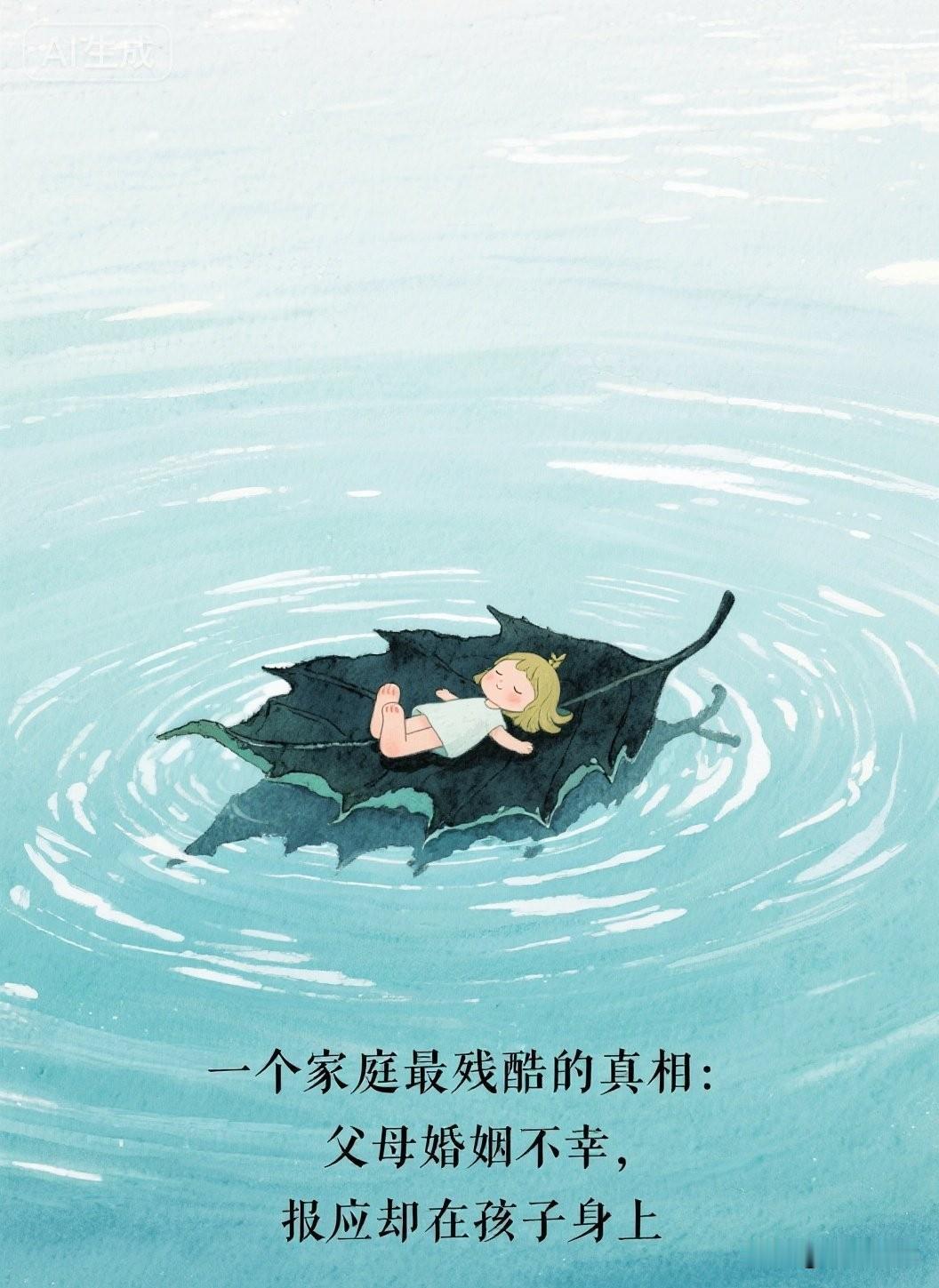 一个家庭最残酷的真相：父母婚姻不幸，报应却在孩子身上。

心理学家阿德勒说：“幸