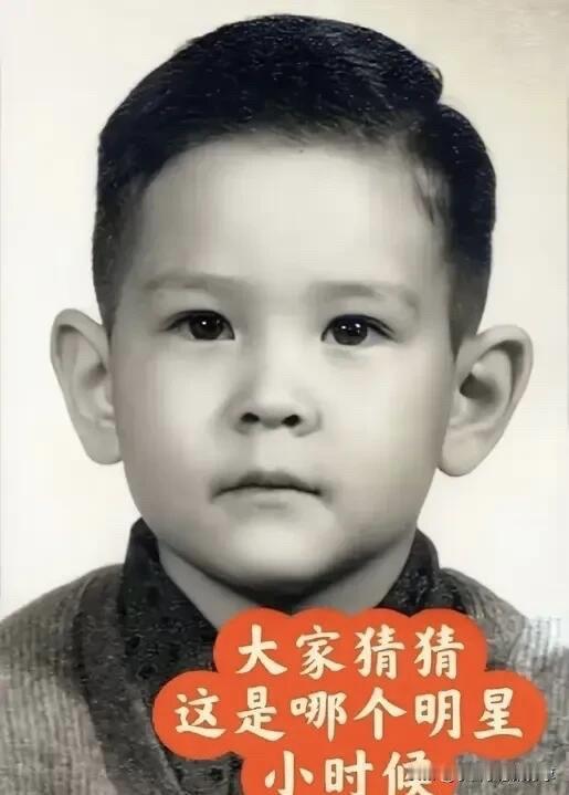 这一位小男孩那时候长相不算很出众，只是眼睛比较有特点，估计他自己也没有想到长大之
