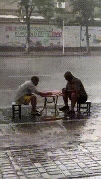 这点雨不能阻止我一统江山！