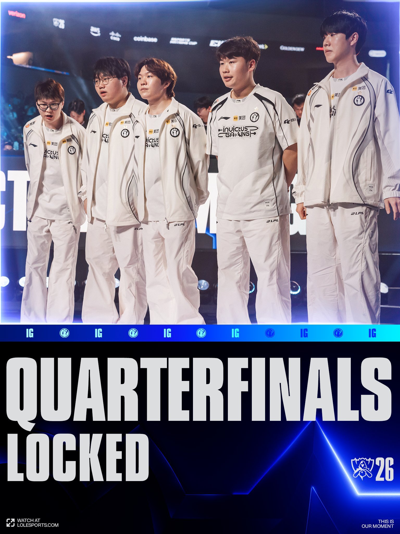 登峰造极！今天的瑞士轮比赛中，iG以2-1的比分力克LYON，成功锁定八强席位！
