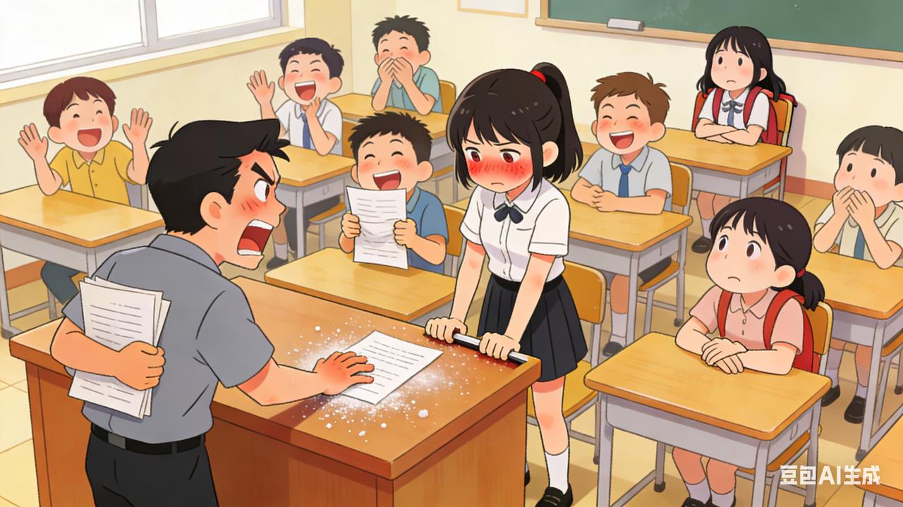 我在初中的时候，从内蒙转学到老家这里学习，我们那里学习抓得松，刚到新班级学习就明