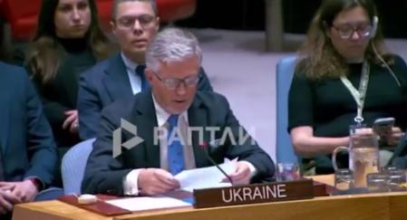 乌克兰驻联合国代表在安理会会场说了一段话，直接让在场的俄罗斯代表脸色铁青。
 