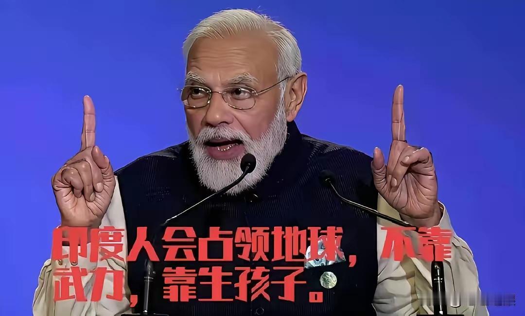 印度有种邪念那就会将无节制的生育人口来统占地球！
这个趋向越来越明显了 。
如果