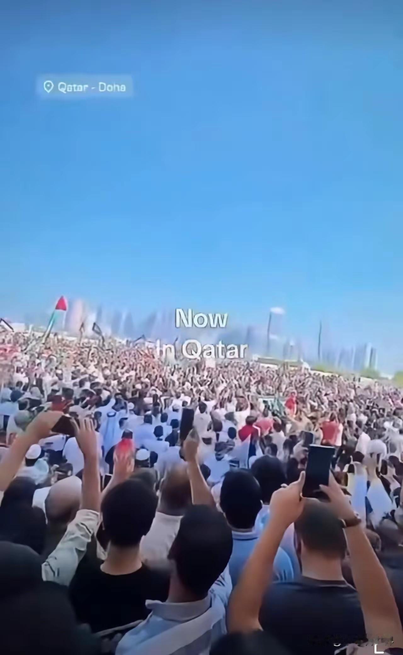 卡塔尔爆发大规模示威活动，要求报复以色列

面对以色列的袭击，卡塔尔政府一直没有