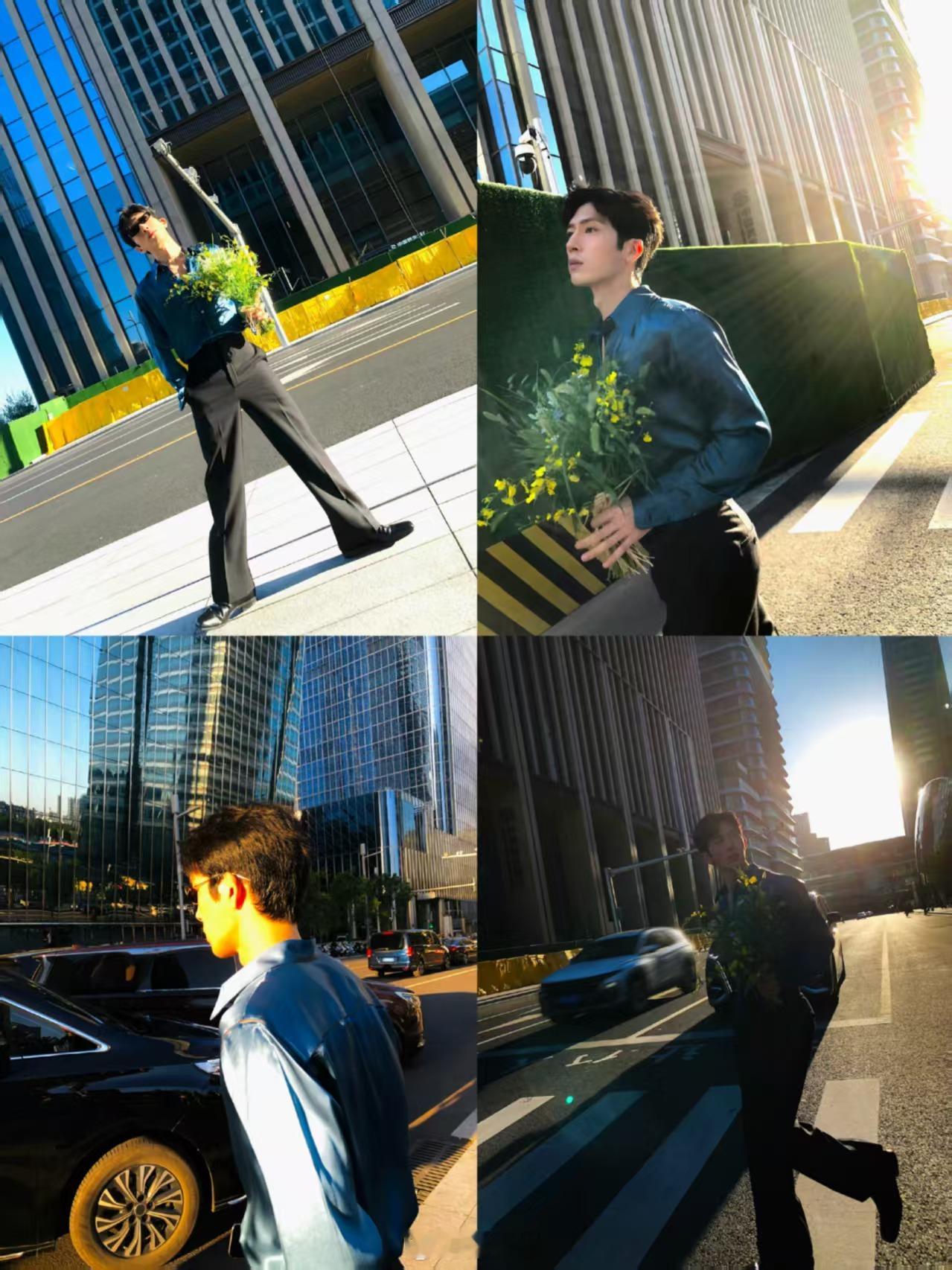 温俊又发了井柏然最会捕捉井柏然氛围感的摄影师又出新片，很难相信这组质感大片竟是手