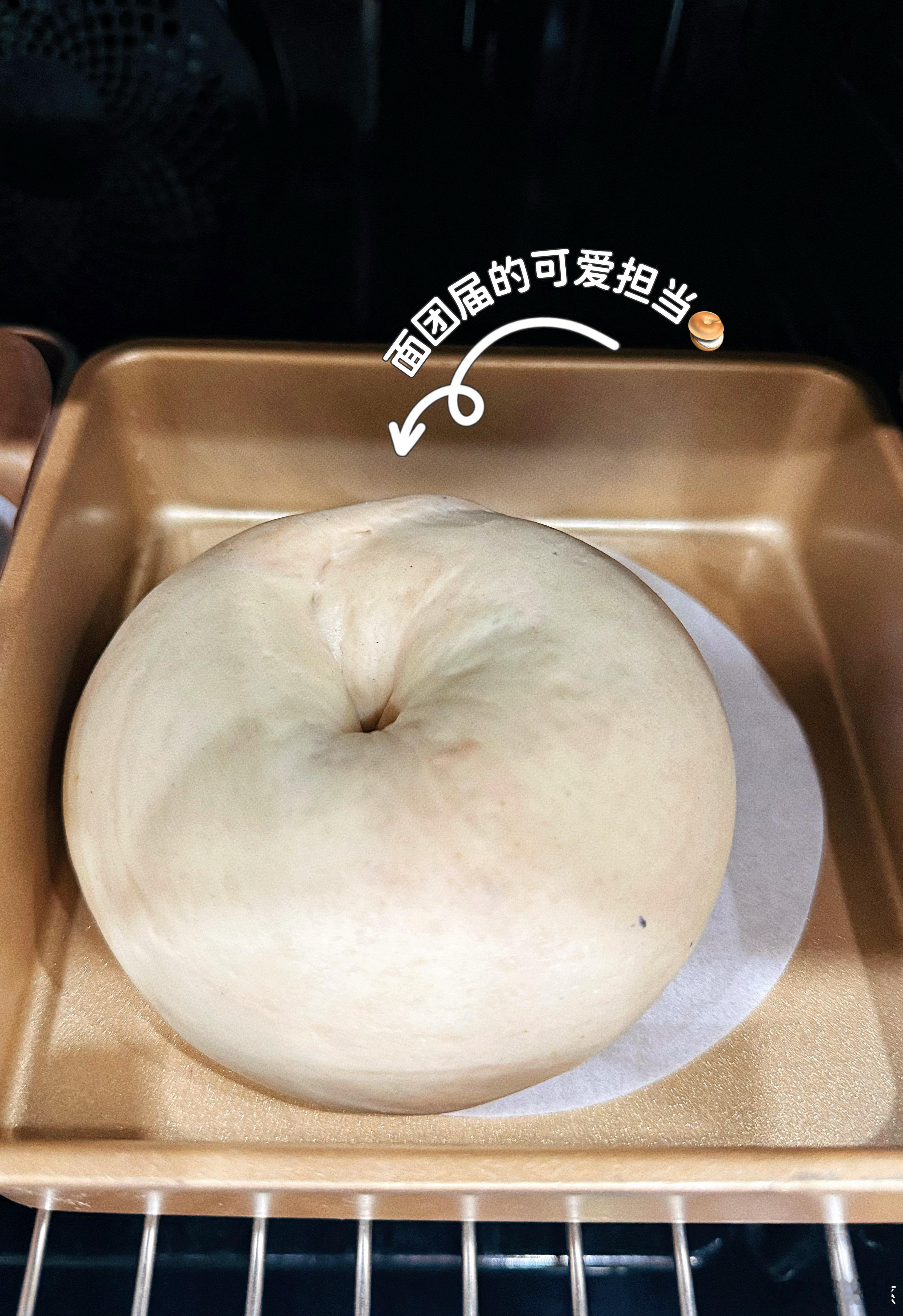 🌳五一劳动节，我和娃光荣的劳动起来，早上烤🥯贝果，中午做🍮布丁，晚上戳佛卡
