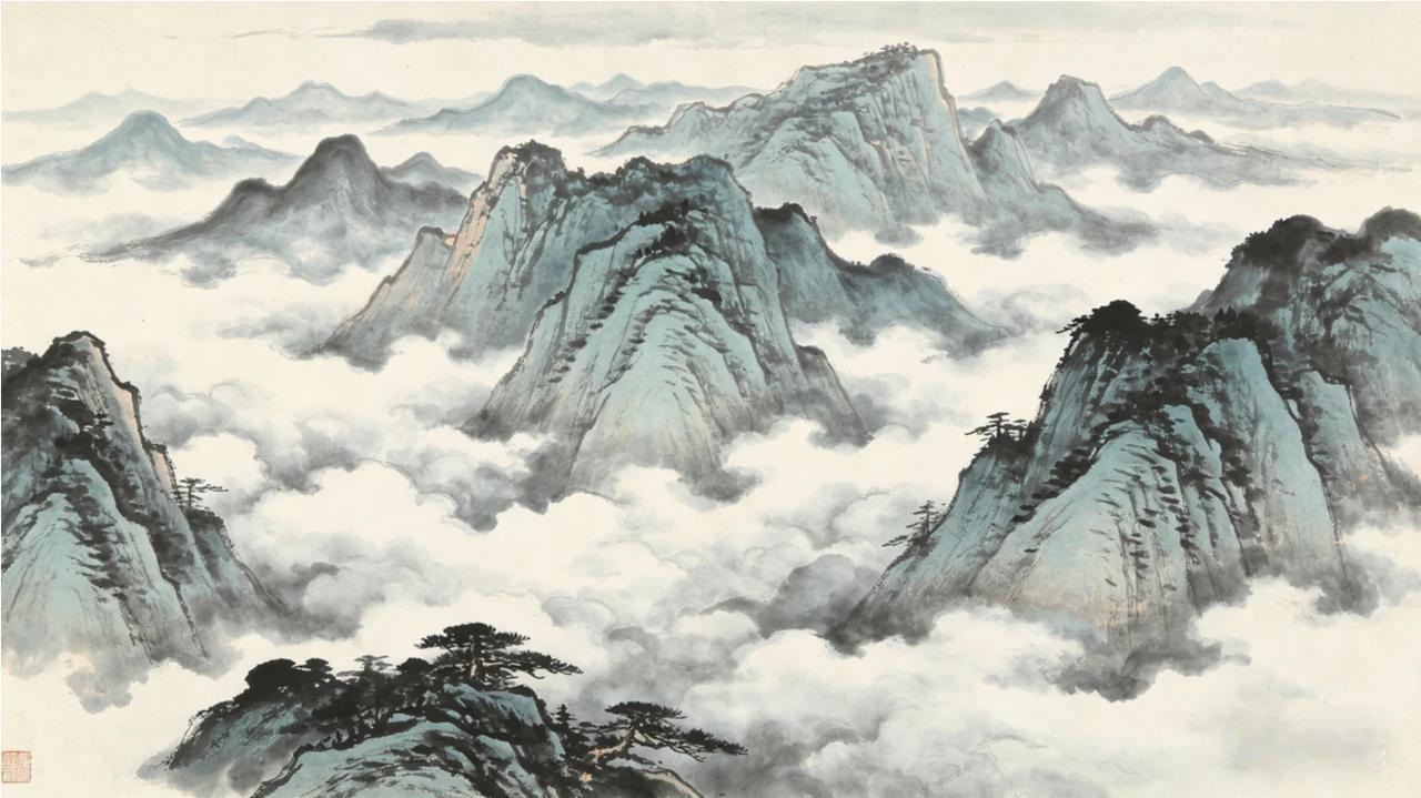 上联:云飘三云五月，
下联:浪涌九州四海。