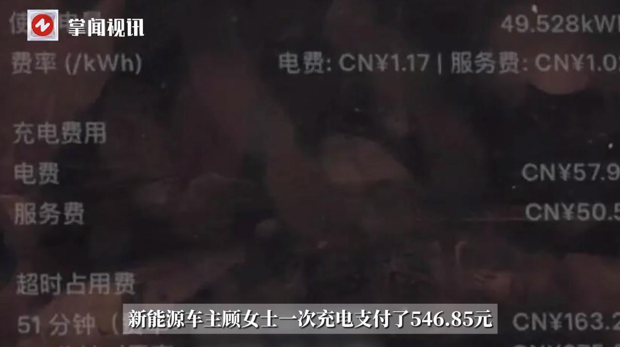 “这下后悔了吧！”上海，一女子开着自己的新能源车到充电站充电时，竟花了546.8