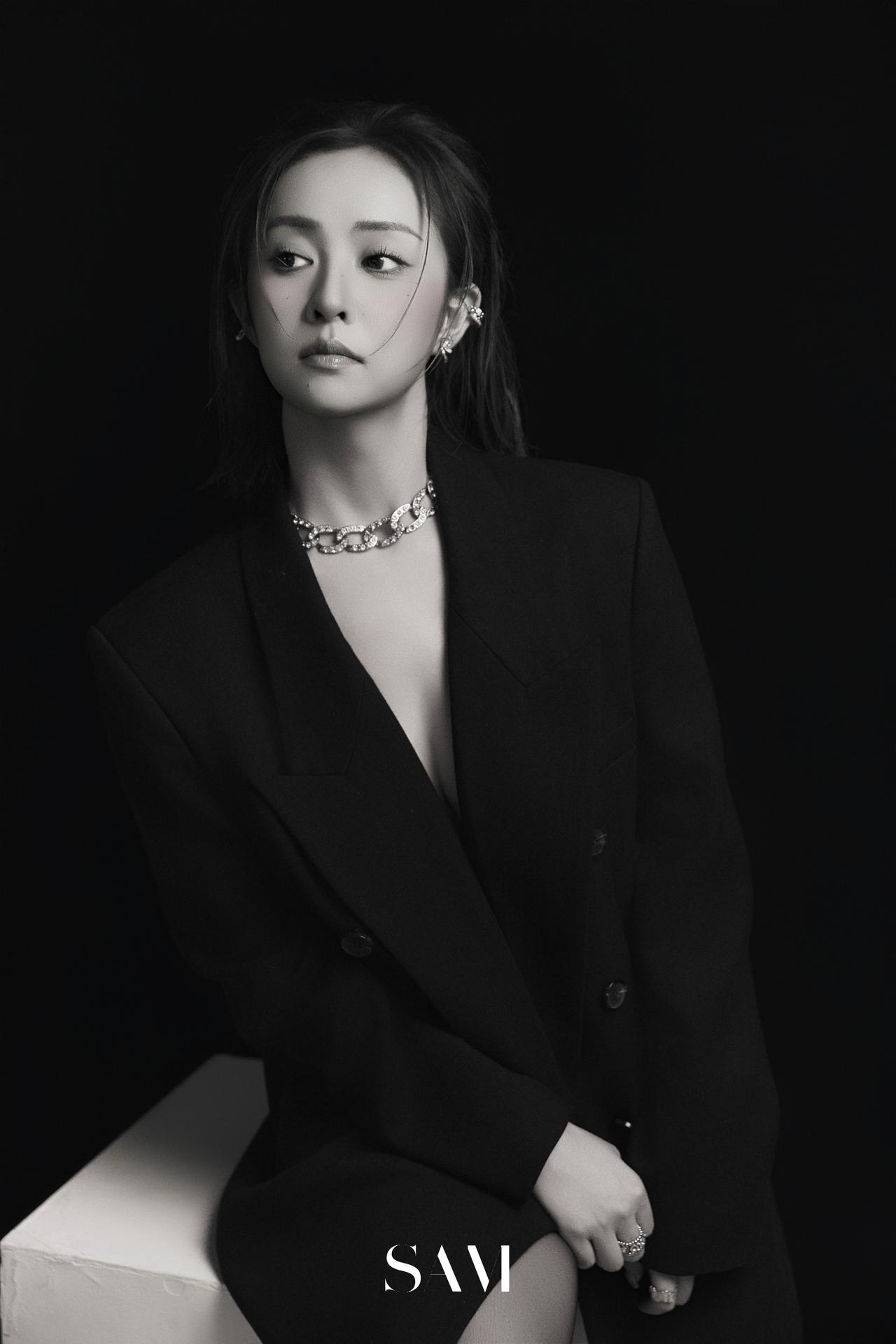 西装控 黑色系穿搭 肖像写真 气质范 女神范