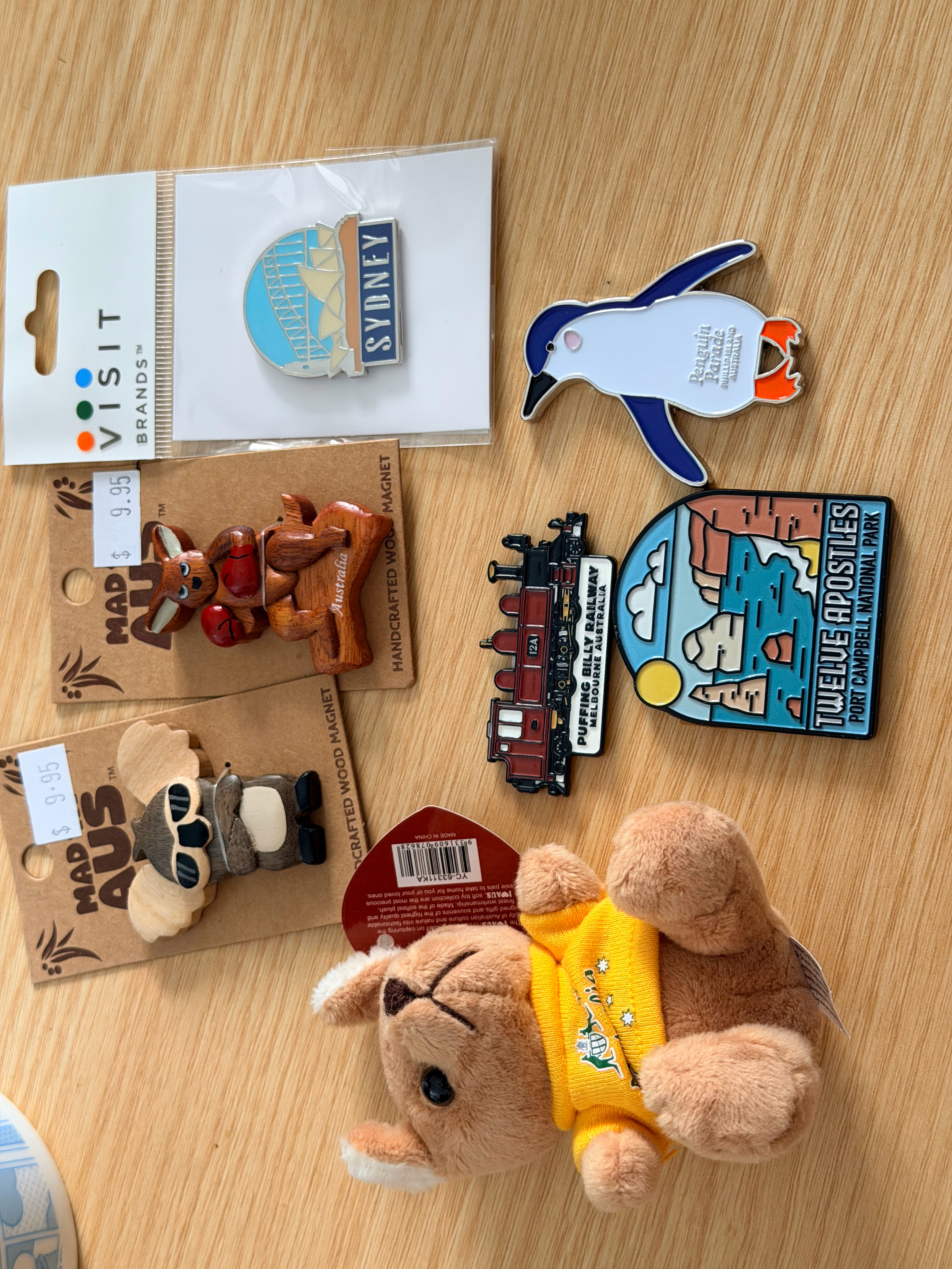 展示一下这次在澳大利亚买的冰箱贴算完汇率一个比一个贵