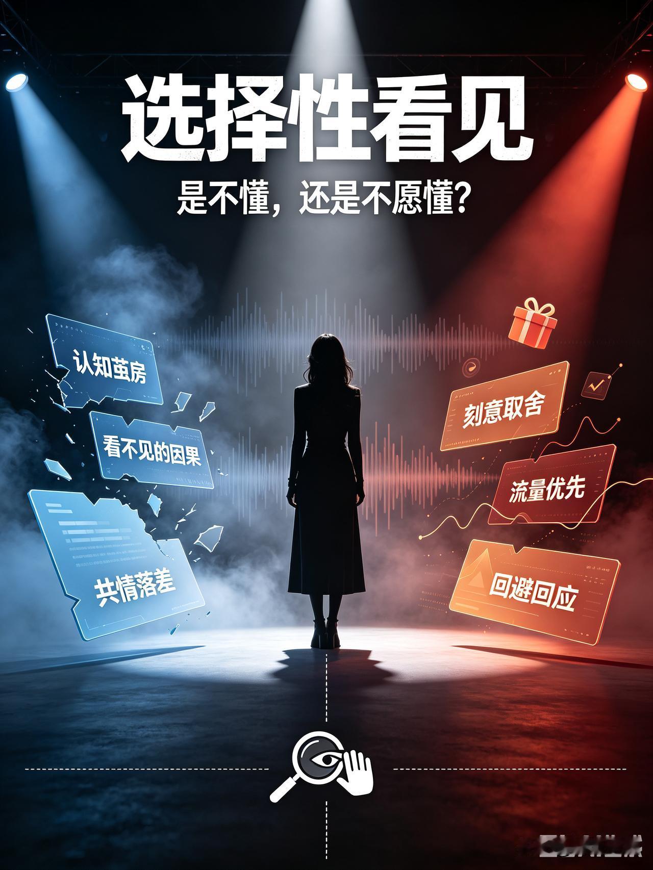 谢歌手的选择性看见：是认知盲区，还是刻意装傻？公关团队不可能看不懂舆论
 
一场