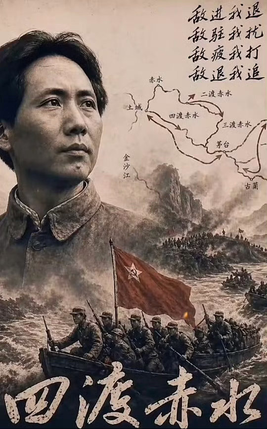 四渡赤水获金鸡奖特别奖🔻蔡继渭、谷德显导演1983年故事片《四渡赤水》节选。?