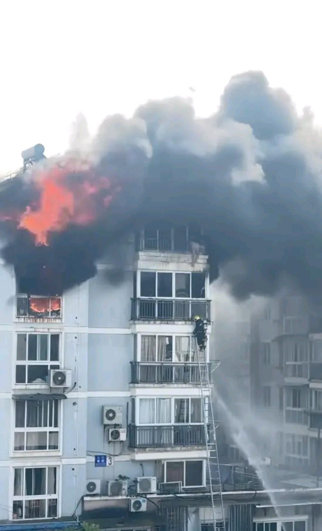 浙江宁波一居民楼突发火灾
9月15日上午，浙江宁波市海曙区前丰街一小区发生火灾，