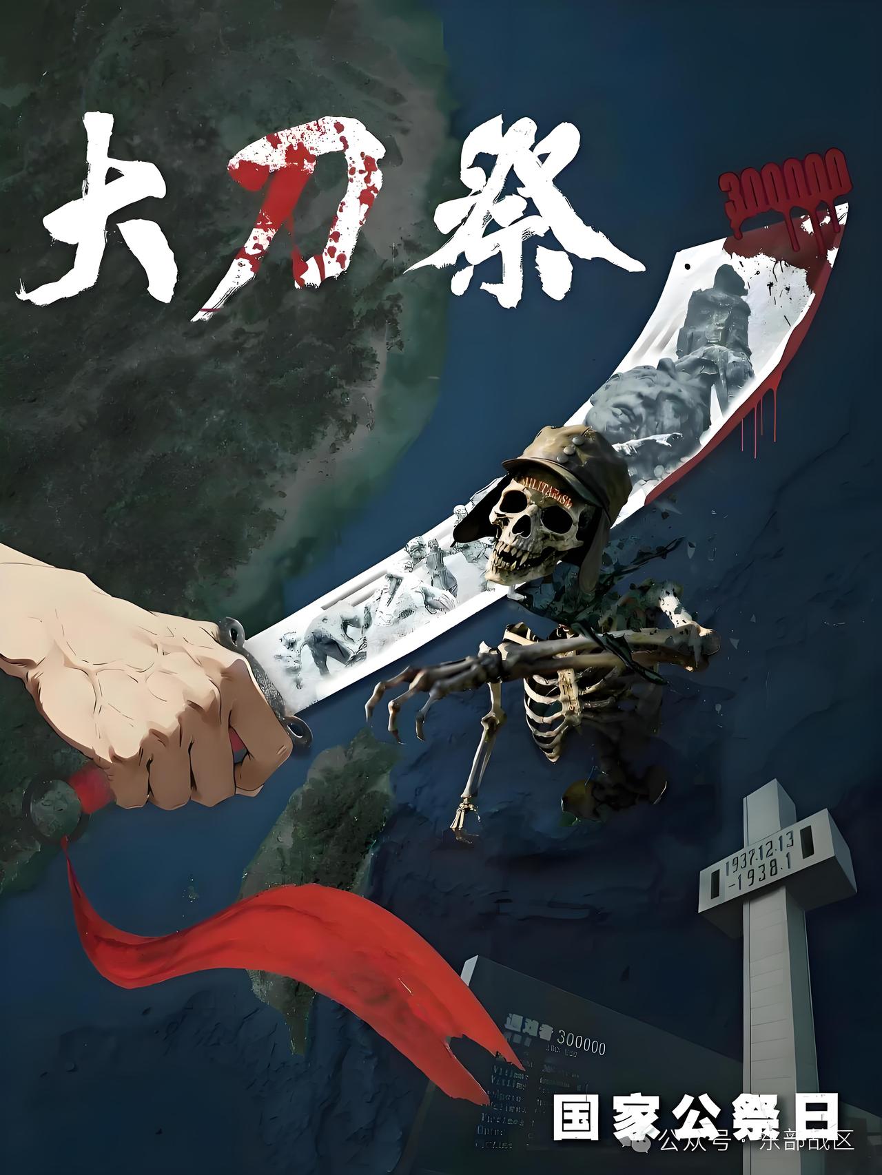【今日，擎刀！】

88年，血未冷，刀未凉。

国家公祭日，东部战区发布海报《大