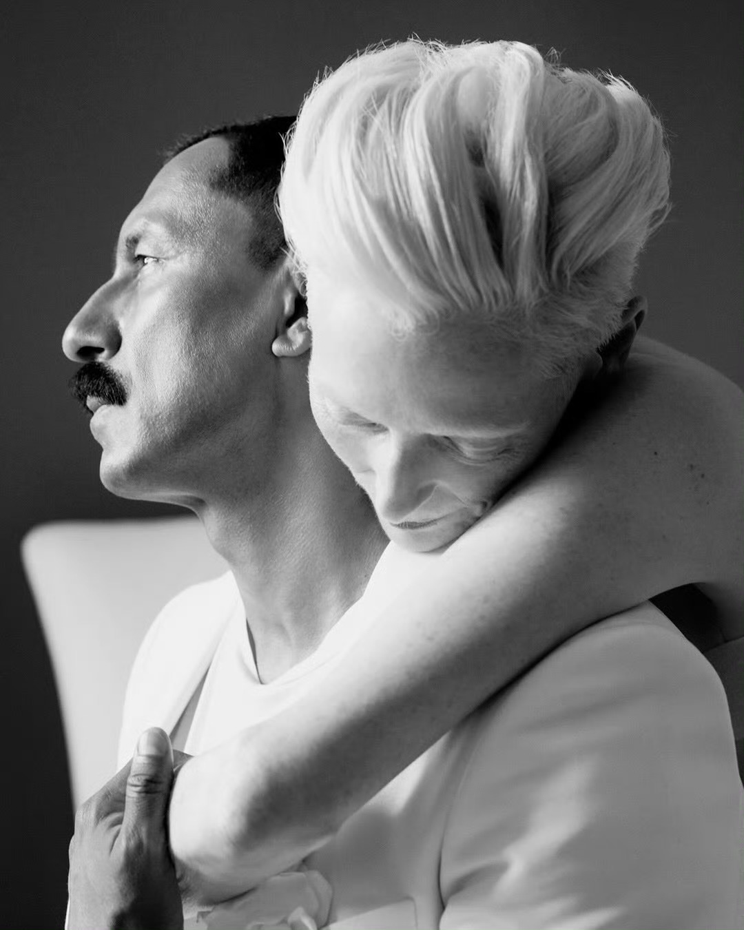 Haider Ackermann and Tilda Swinton Harpe