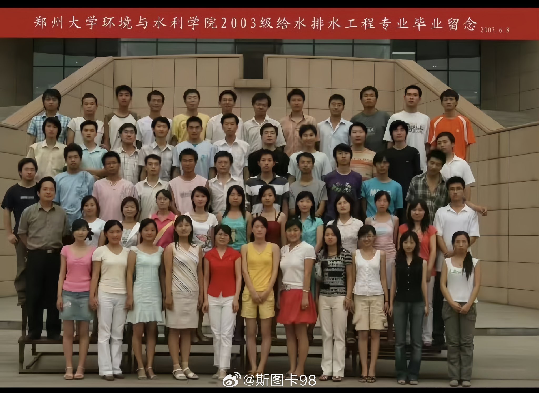 张雪峰当年的大学毕业照看看哪一个是他？ 