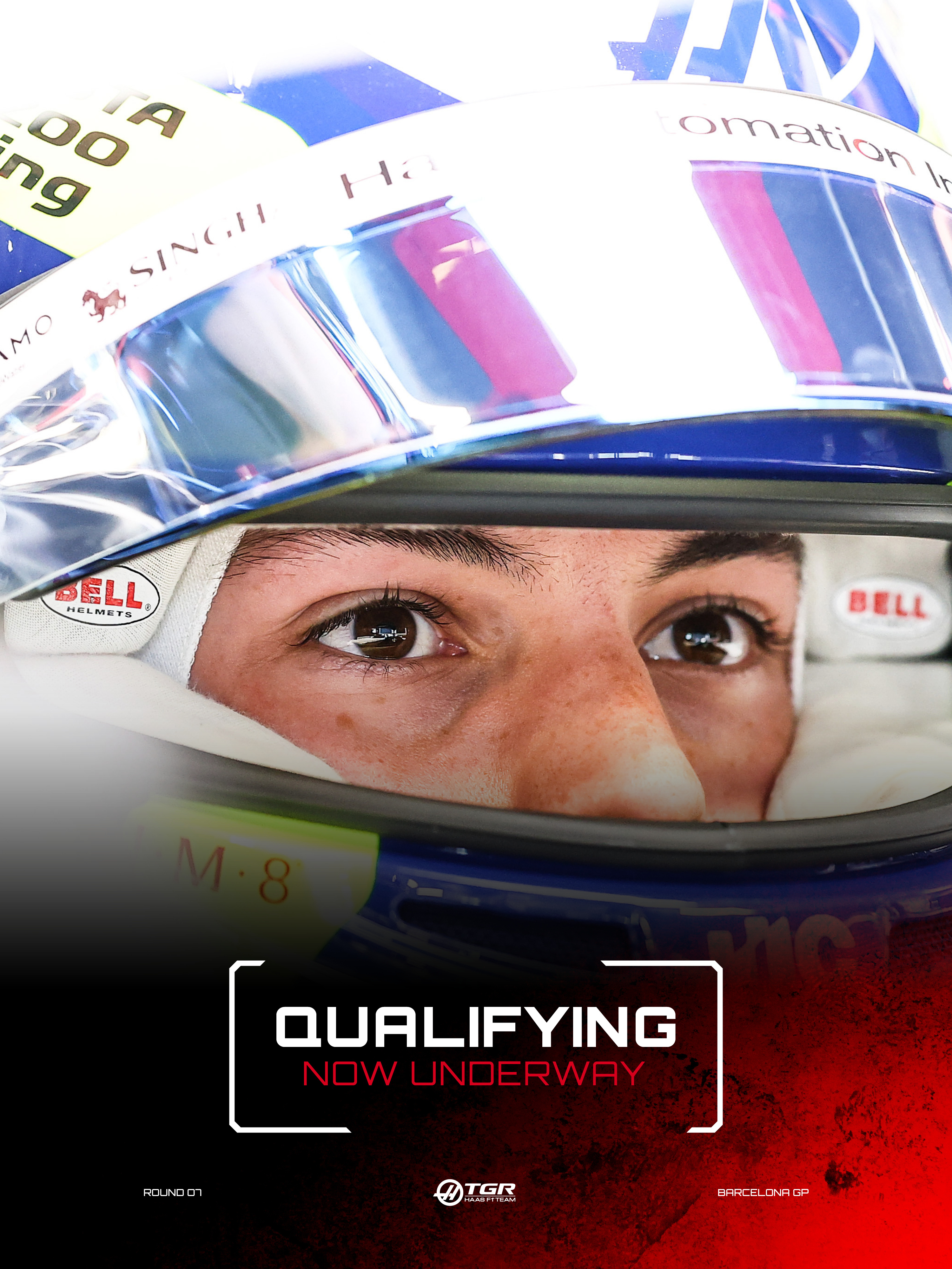 是时候出发了⏱️巴塞罗那排位赛开始🇪🇸哈斯F1车队2026F1巴塞罗那大奖赛