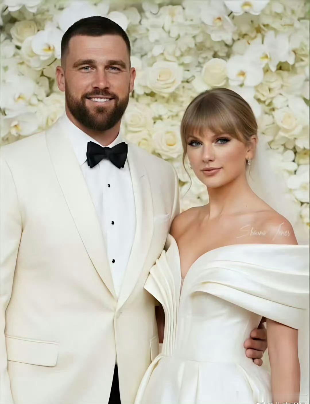 霉霉没有伴娘 Taylor和Travis的婚礼没有伴娘。取而代之，她的弟弟Aus