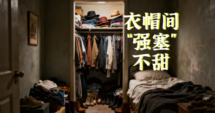 强扭的瓜不甜：小卧室“强塞衣帽间”，纯属“花钱买不便”！