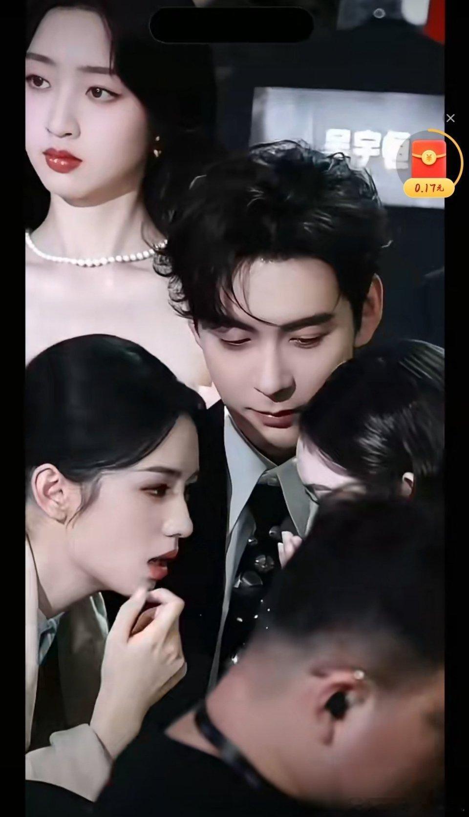 三张好美的脸俊男靓女我爱刚看了正面视频，她俩聊八卦给陈星旭都整笑了这已经不是家属