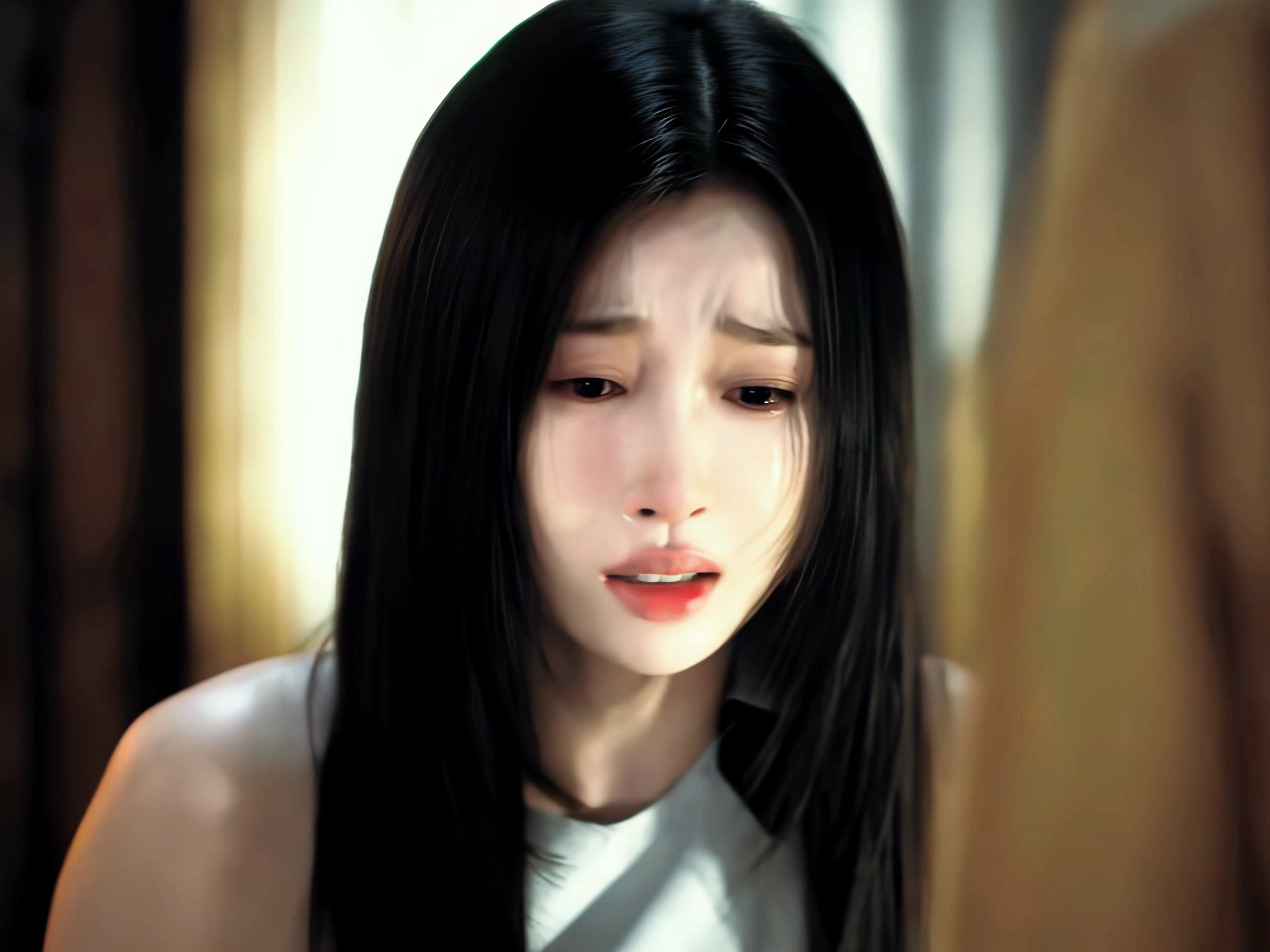 舒心这段哭戏太好了💧虞书欣 双轨姜暮下跪