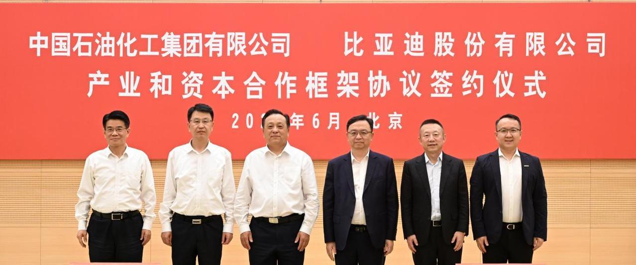 2026年6月3日，比亚迪与中国石化正式签署深化战略合作协议，双方围绕“人、车、