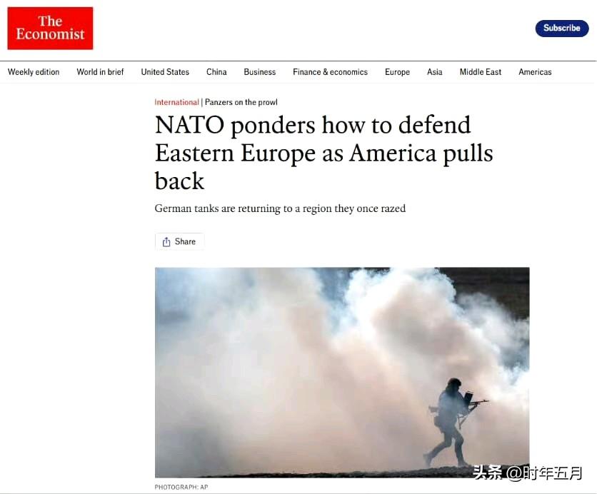 欧洲北约成员国目前的国防总支出已经超过除美国之外世界上任何一个国家的军费预算。尽