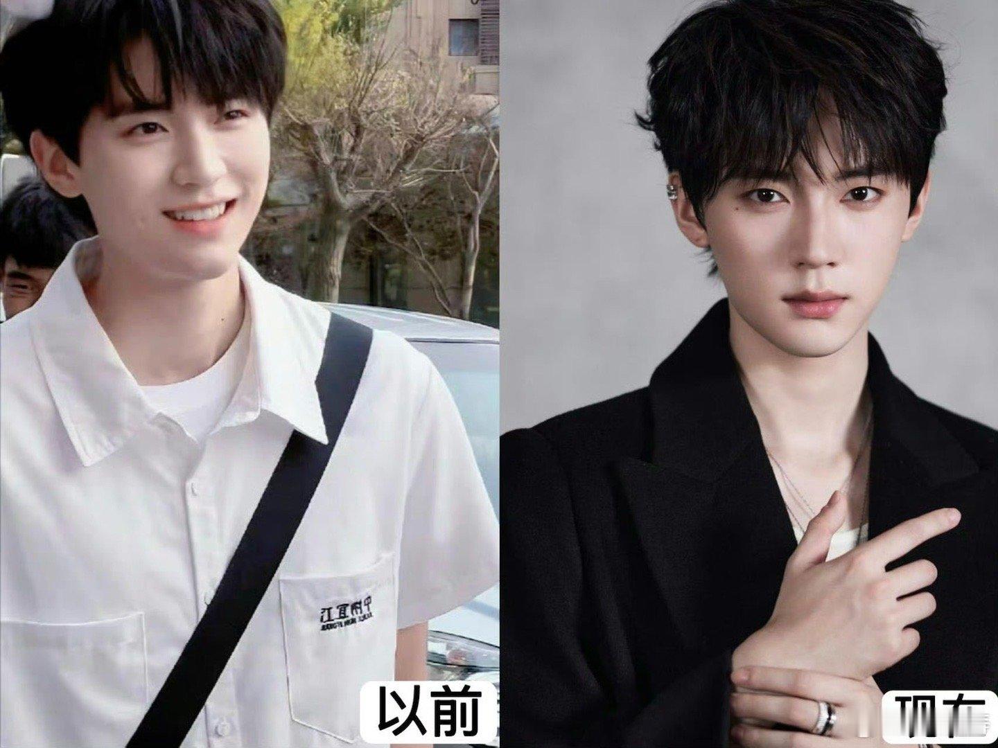 你是周翊然那他是谁救命！这竟然是周翊然？！从白衬衫校草到烟熏妆男模，这反差感直接