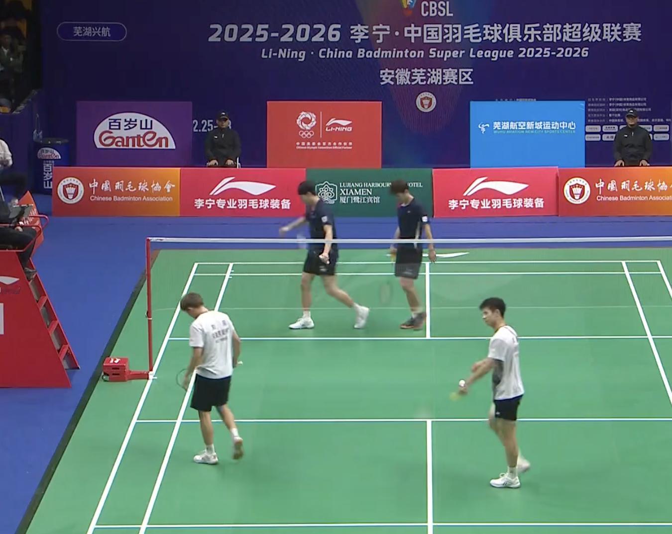 刘阳/刘毅 15-13、12-15 徐承宰/王昶决胜局！羽超联赛