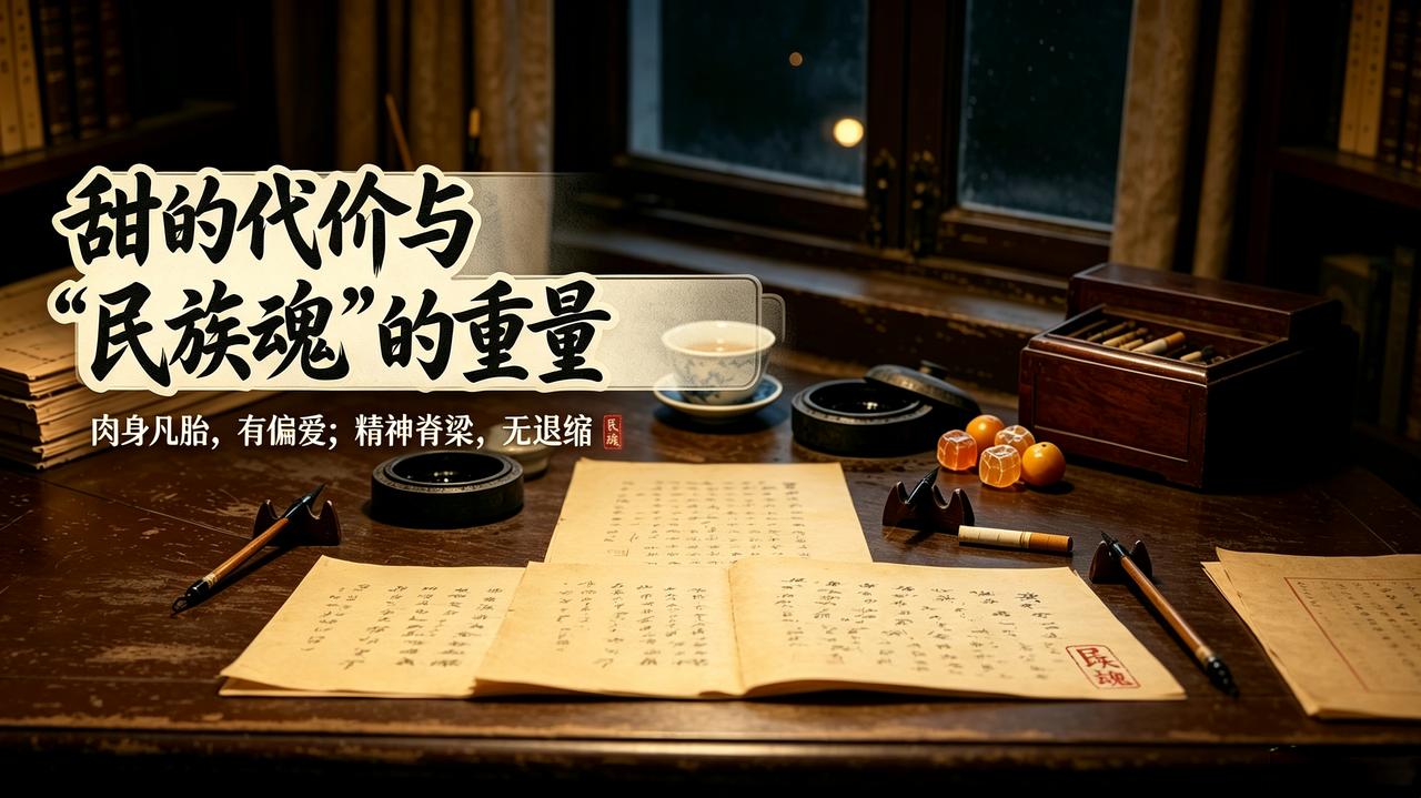 甜的代价与“民族魂”的重量

鲁迅先生嗜甜、亦爱吸烟。两种寻常的个人喜好，在漫长