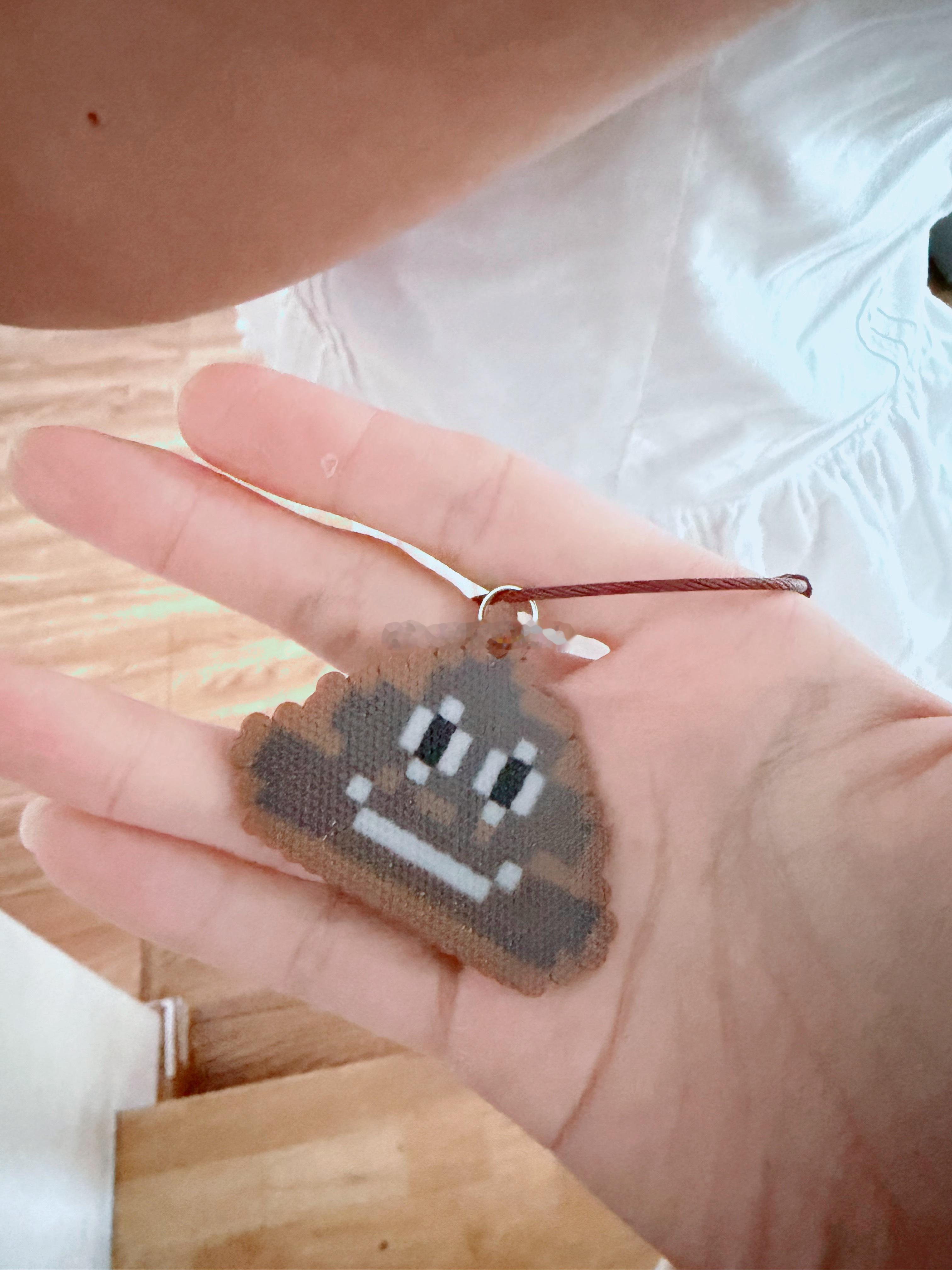 77给爸爸做的这玩意儿没有拼豆图纸纯自己DIY的
