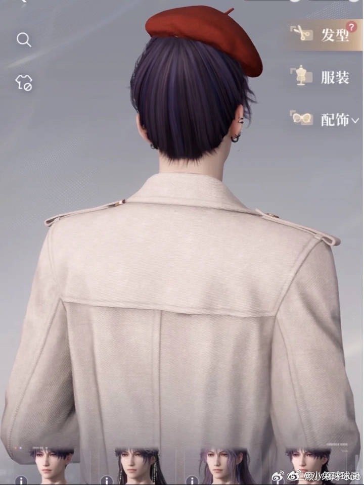 哦哦恋与深空给祁穆棱的小设计是丸子头，不愧是恋与深空亲女儿 